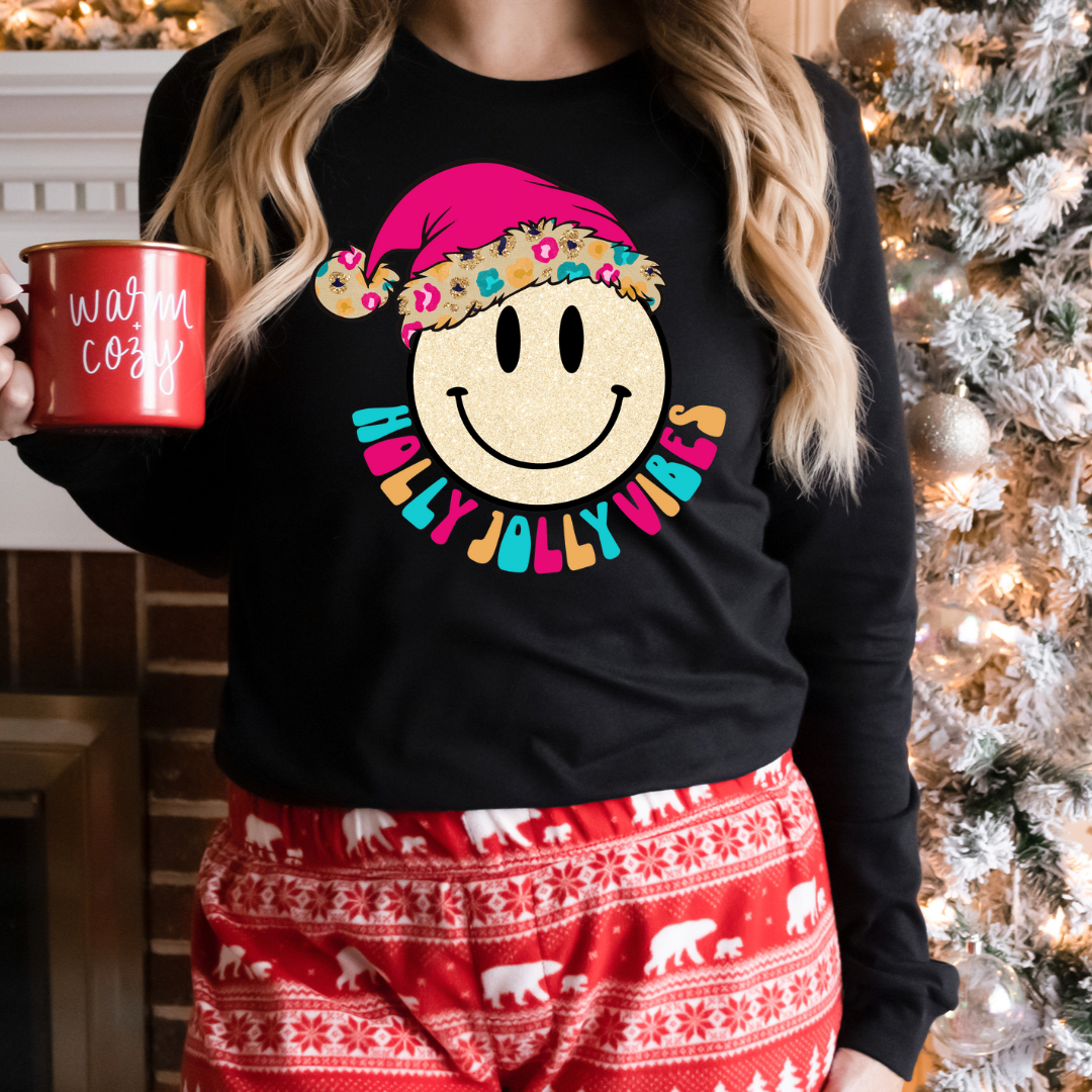 Holly Jolly Christmas Ready to Press Sublimation Transfer