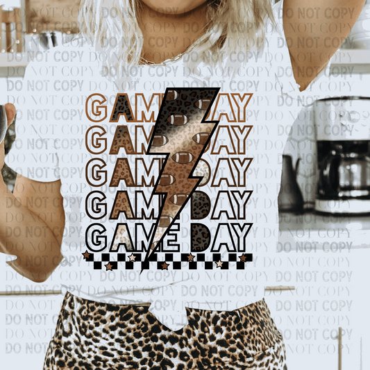 Cheetah Game Day- Ready to Press DTF Transfer Full Color