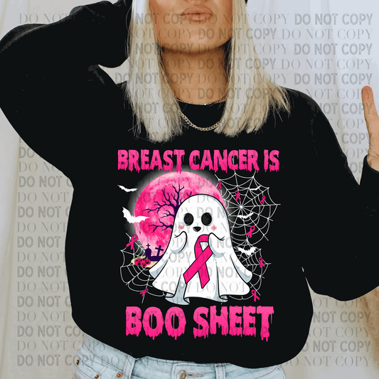 Breast Cancer Is Boo-Sheet - Ready to Press DTF Transfer Full Color