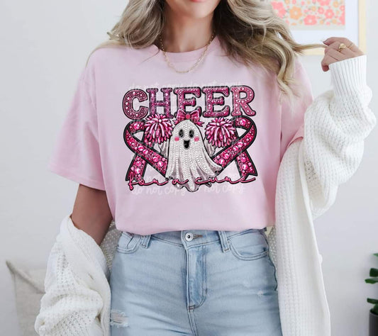 Cheer For A Cure #3802 - Ready to Press DTF Transfer Full Color