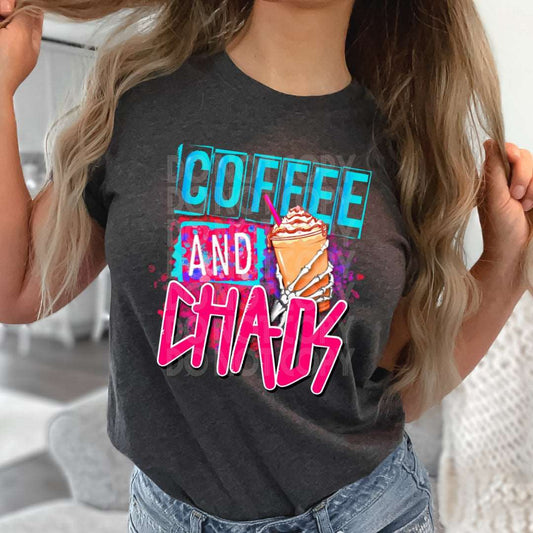 Coffee & Chaos #  - Ready to Press DTF Transfer Full Color