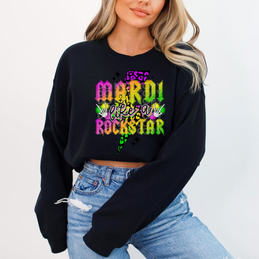 Mardi Like A Rockstar #1357 - Ready to Press DTF Transfer Full Color