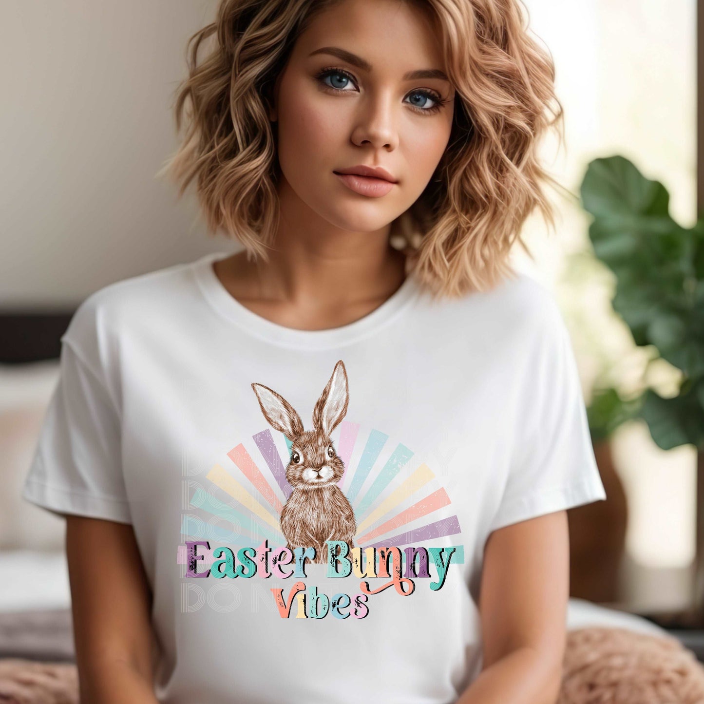 Easter Bunny Vibes #1650  - Ready to Press DTF Transfer Full Color