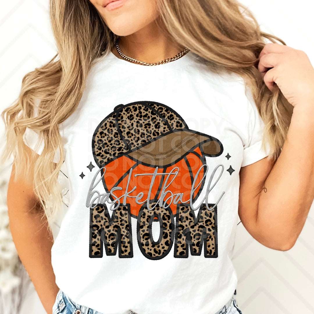 Basketball Mom Hat #1772 - Ready to Press DTF Transfer Full Color