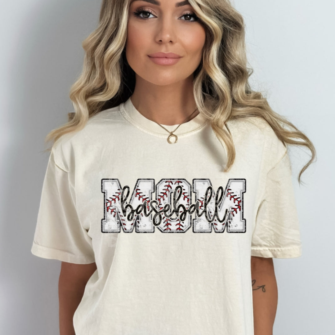 Baseball Mom #1790 - Ready to Press DTF Transfer Full Color