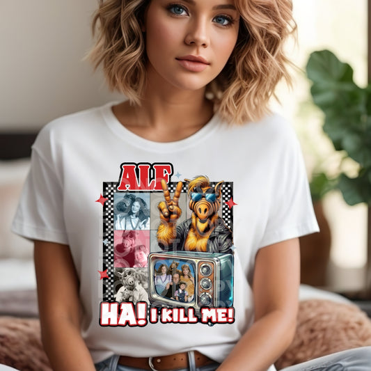 Alf #1847 - Ready to Press DTF Transfer Full Color