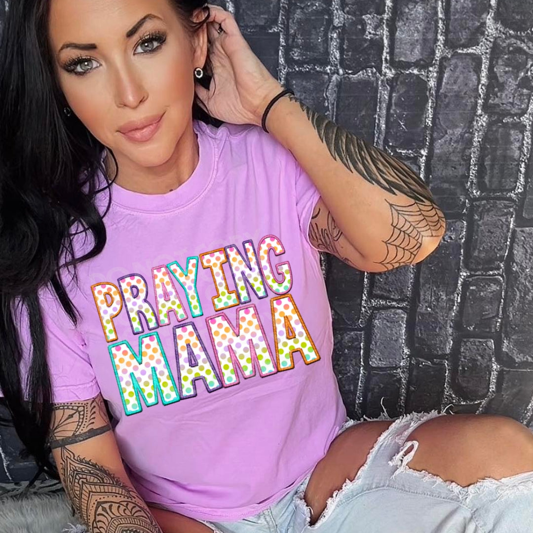 Praying Mama #2089 - Ready to Press DTF Transfer Full Color