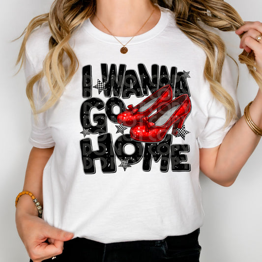 I Wanna Go Home #3152 - Ready to Press DTF Transfer Full Color