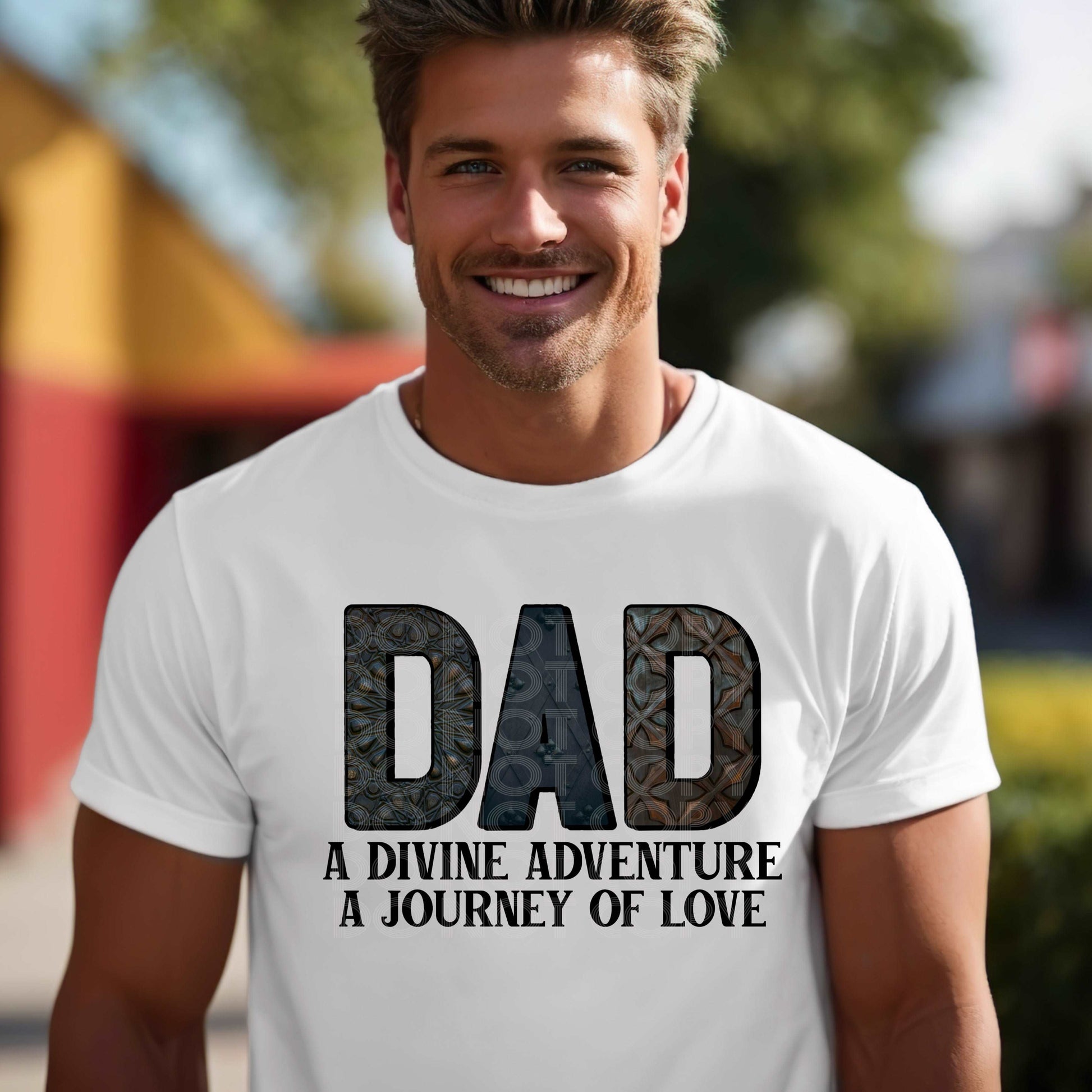 Divine Adventure Dad #3235 - Ready to Press DTF Transfer Full Color