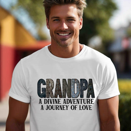 Divine Adventure Grandpa #3236 - Ready to Press DTF Transfer Full Color