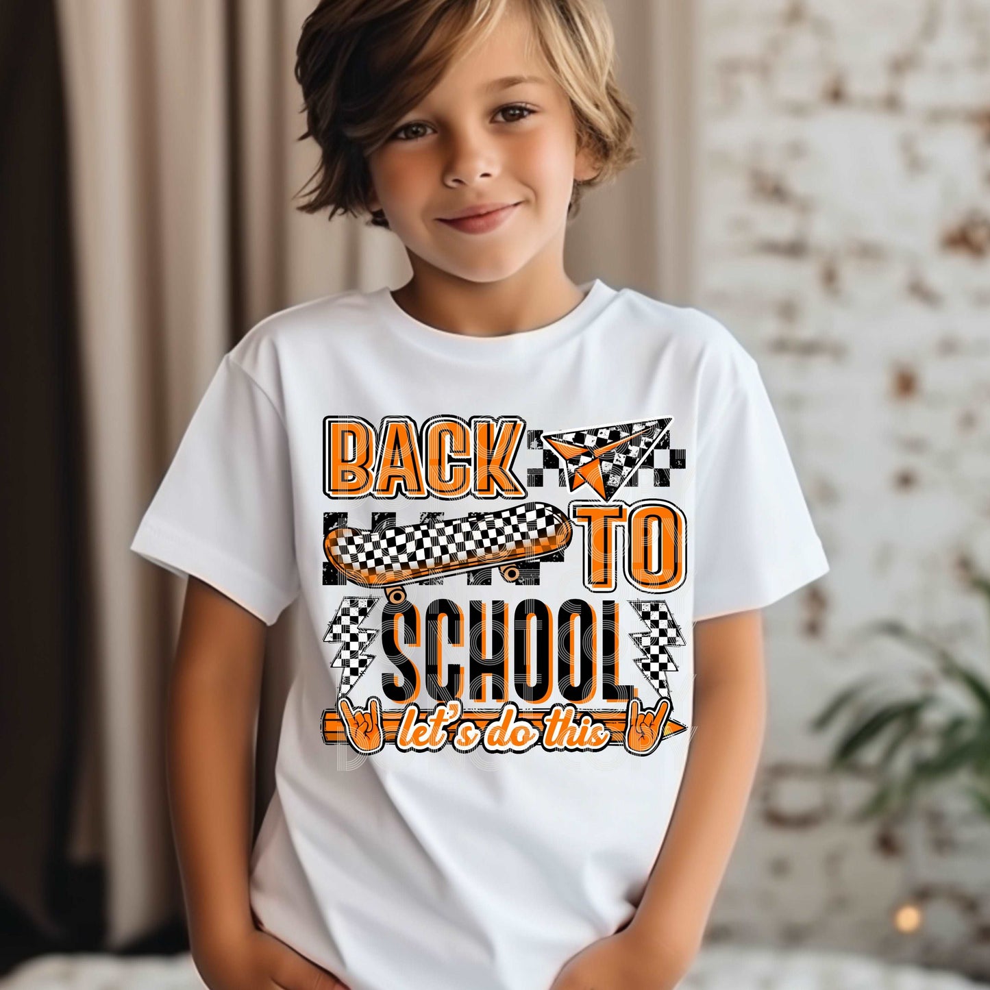 Back To School Black Let's Do This #3367 - Ready to Press DTF Transfer Full Color