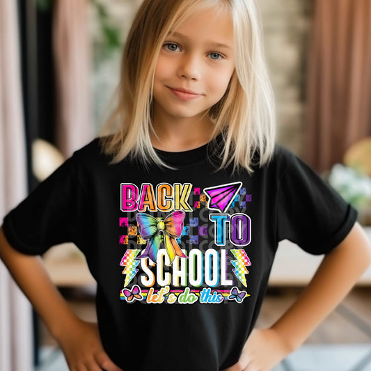 Back To School White Pastel #3373 - Ready to Press DTF Transfer Full Color