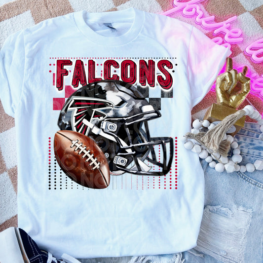 Falcons #3543 - Ready to Press DTF Transfer Full Color