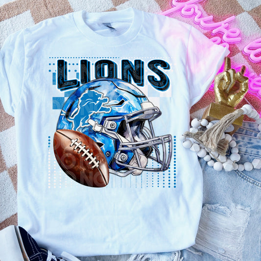 Lions #3544 - Ready to Press DTF Transfer Full Color