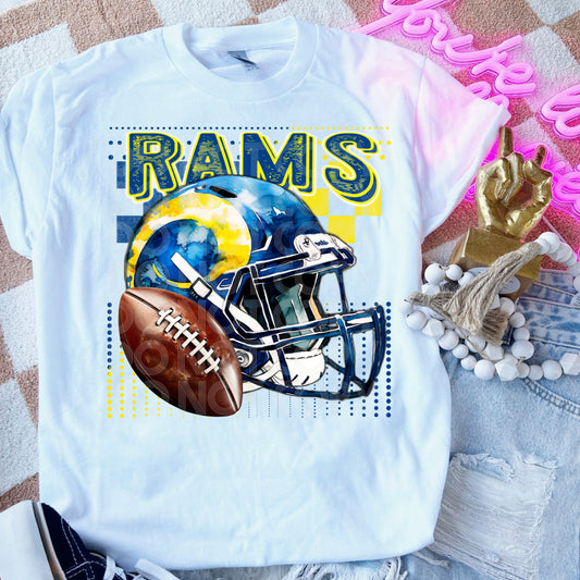 Rams #3534 - Ready to Press DTF Transfer Full Color