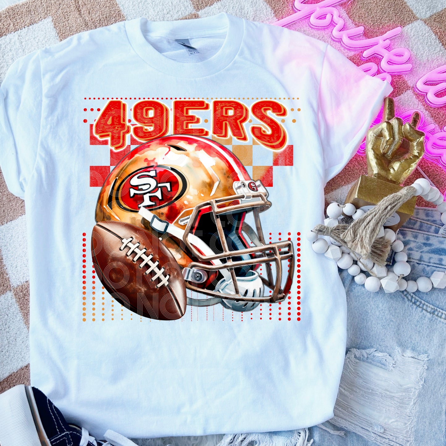 49ers #3528 - Ready to Press DTF Transfer Full Color