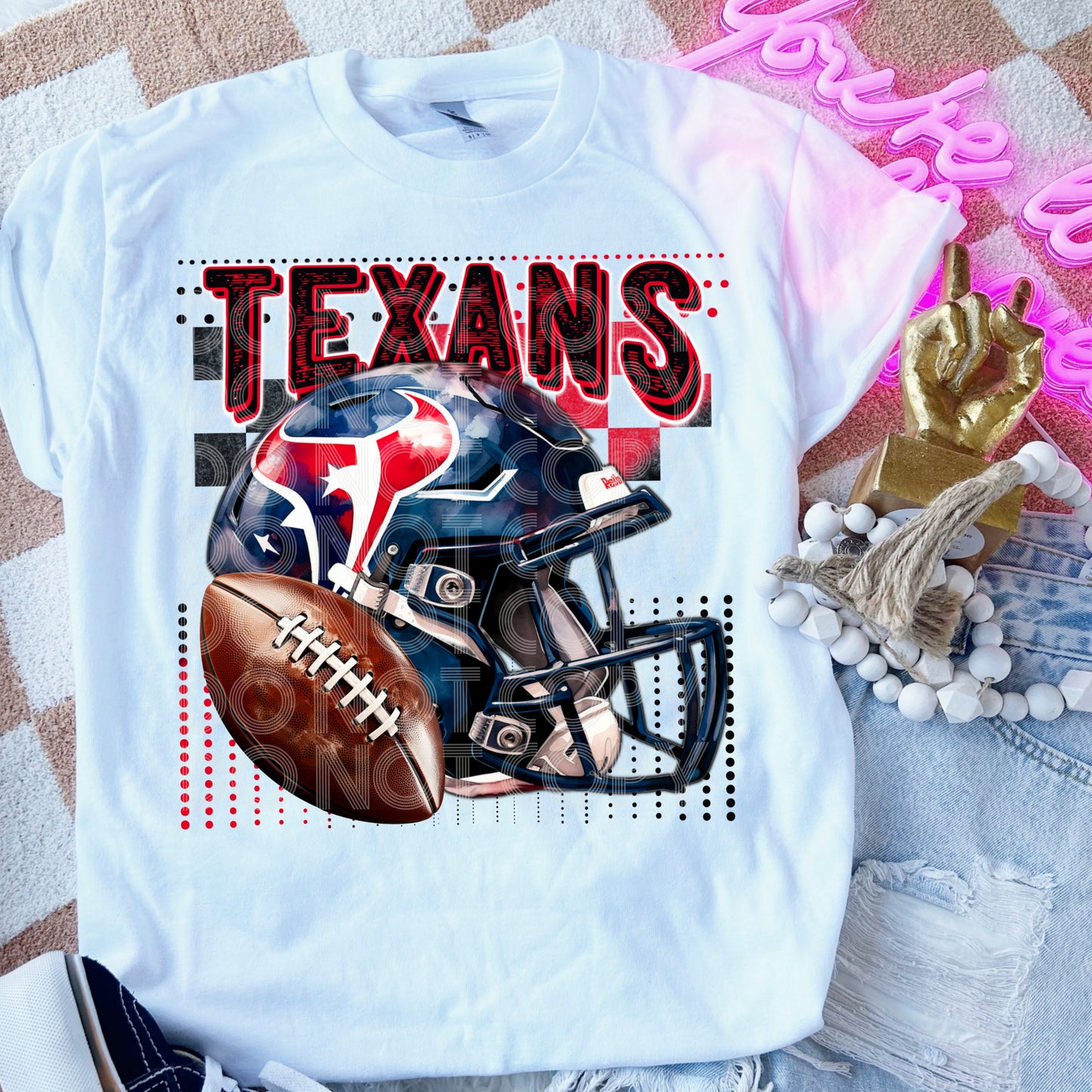 Texans #3517 - Ready to Press DTF Transfer Full Color