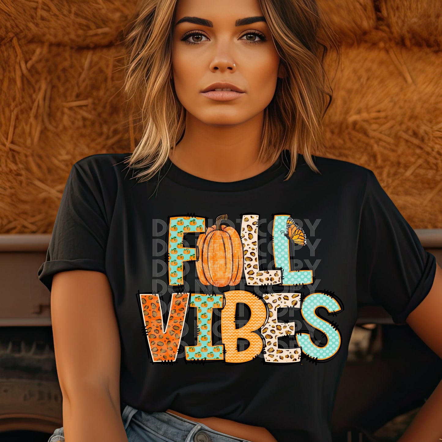 Fall Vibes #3820 - Ready to Press DTF Transfer Full Color