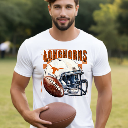 Longhorns #3734 - Ready to Press DTF Transfer Full Color