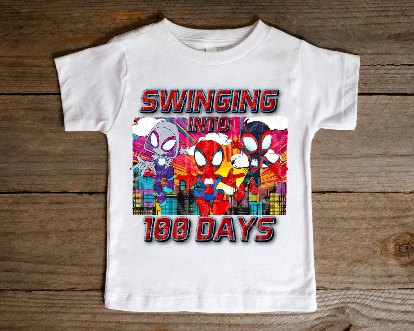 Swinging Into 100 Days #4218 - Ready to Press DTF Transfer Full Color