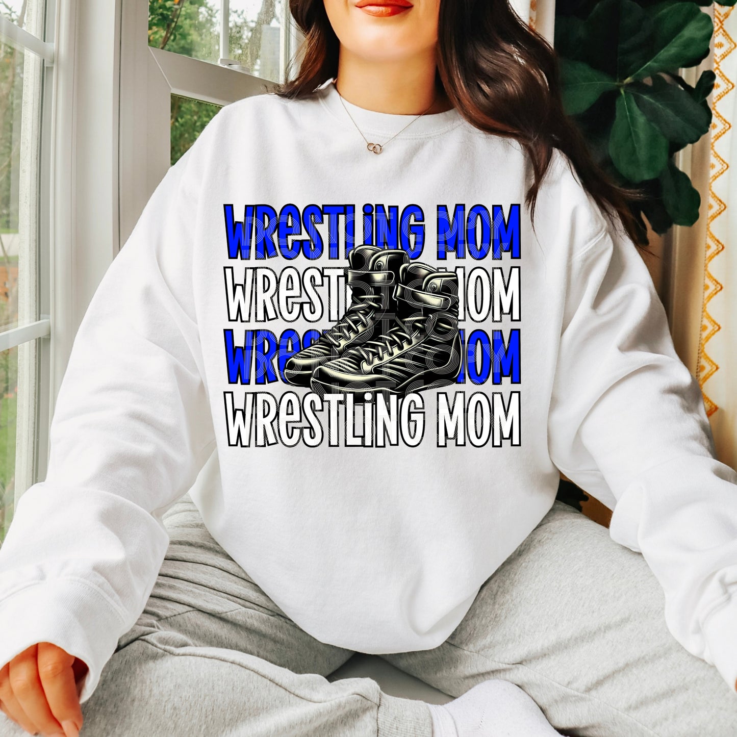 Wrestling Mom #4186 - Ready to Press DTF Transfer Full Color