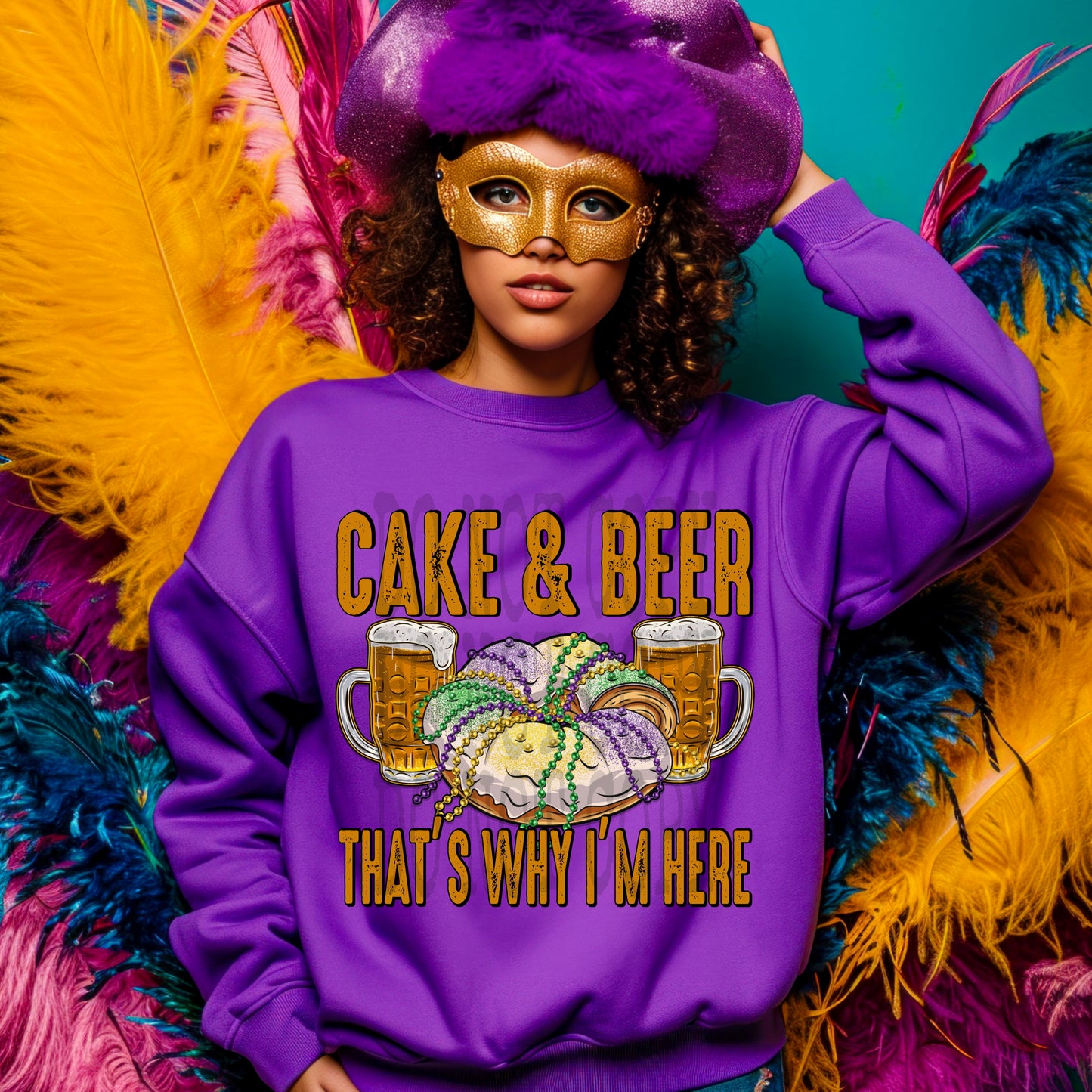 Cake & Beer #4330 - Ready to Press DTF Transfer Full Color