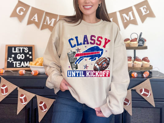 Classy Until Kickoff Bills #4357 - Ready to Press DTF Transfer Full Color