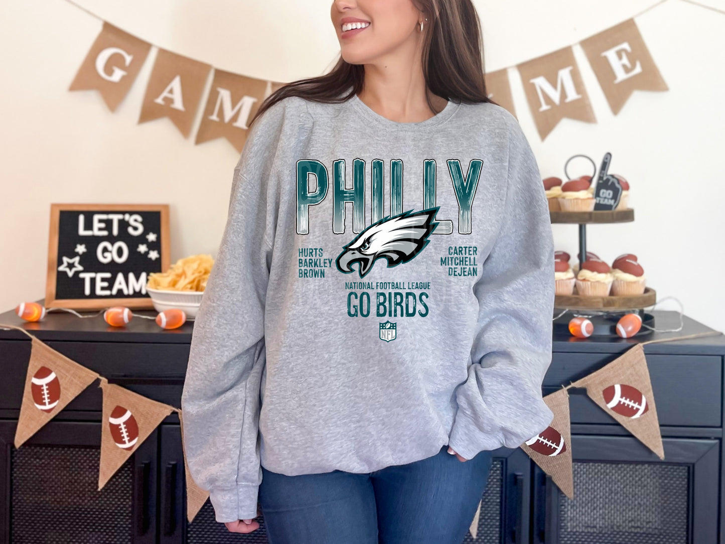 Philly Go Birds #4377 - Ready to Press DTF Transfer Full Color