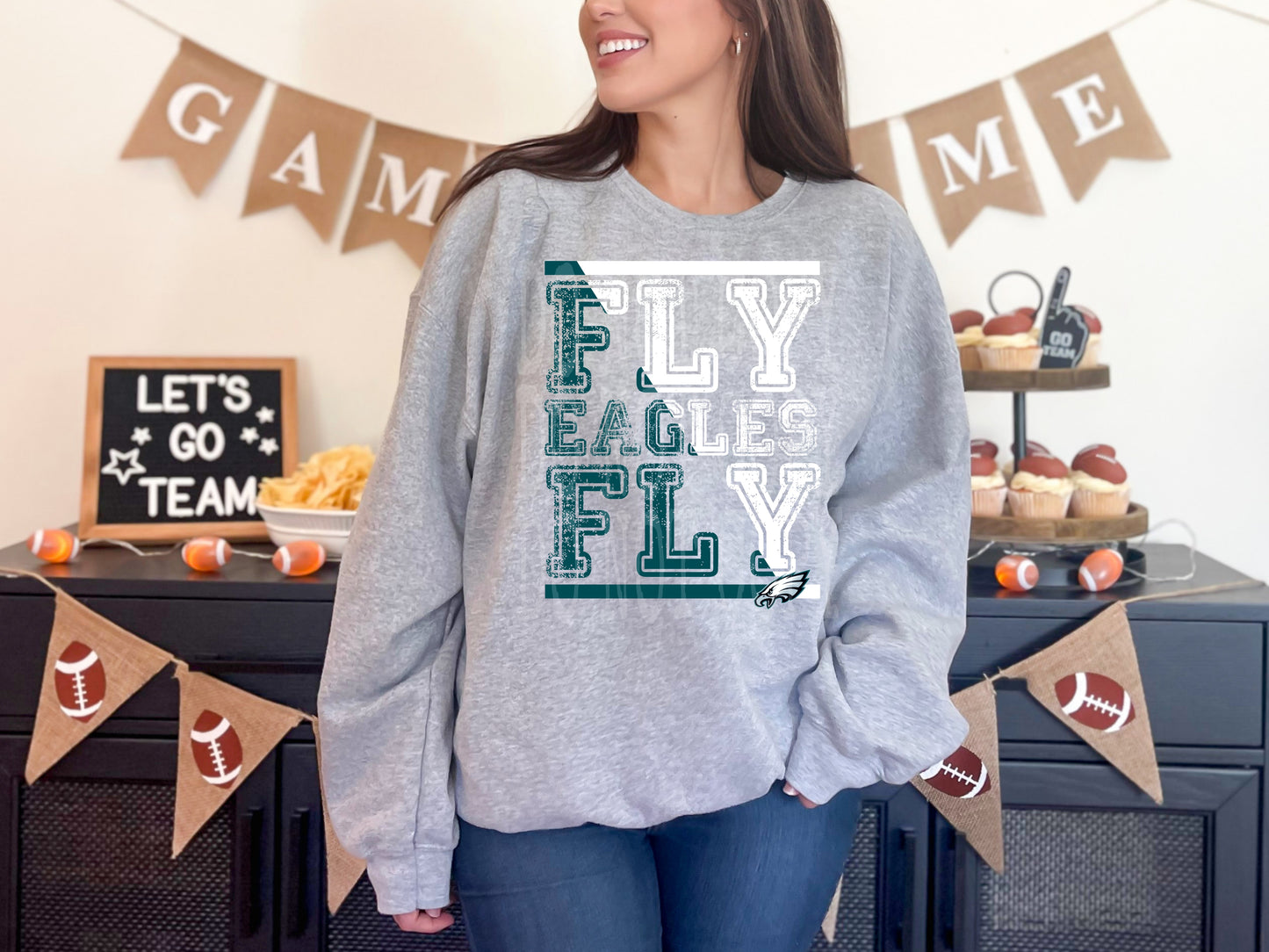 Fly Eagles #4373 - Ready to Press DTF Transfer Full Color