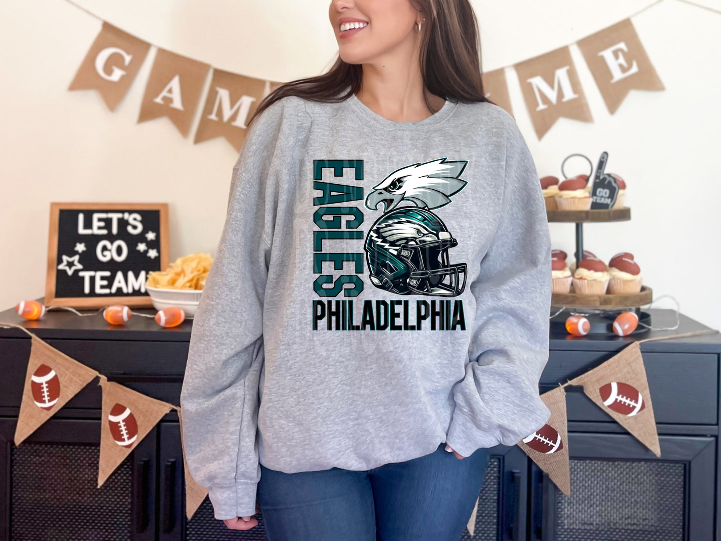 Eagles #4374 - Ready to Press DTF Transfer Full Color