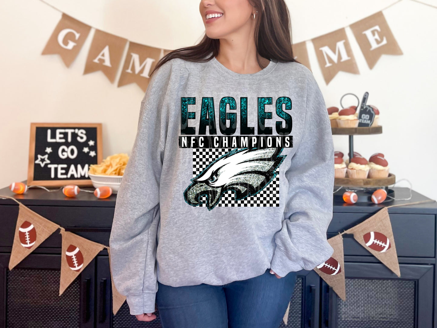 Eagles NFC Champions #4371 - Ready to Press DTF Transfer Full Color