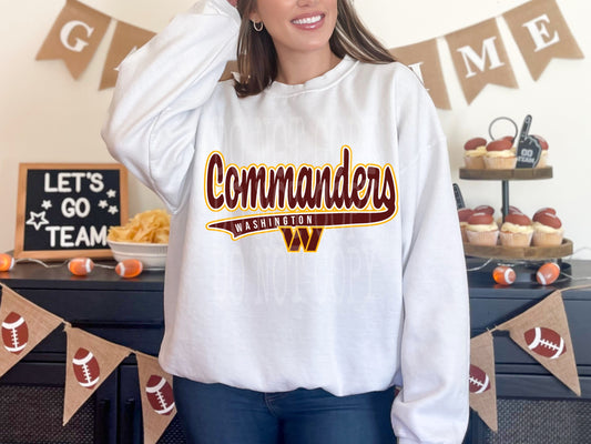 Commanders Jersey #4407 - Ready to Press DTF Transfer Full Color