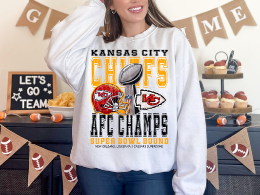 Chiefs AFC Black #4436 - Ready to Press DTF Transfer Full Color