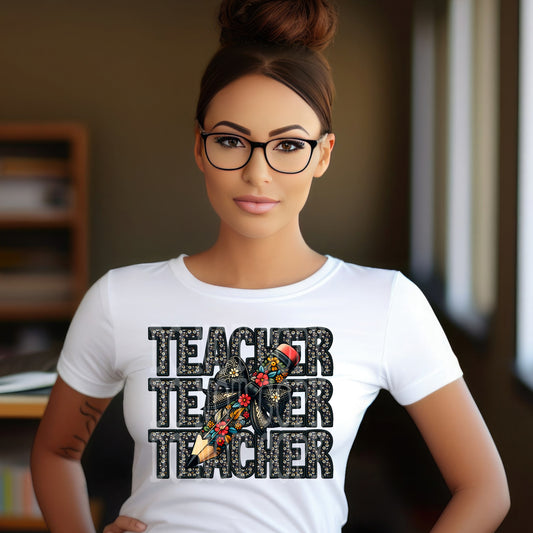 Teacher #4442 - Ready to Press DTF Transfer Full Color