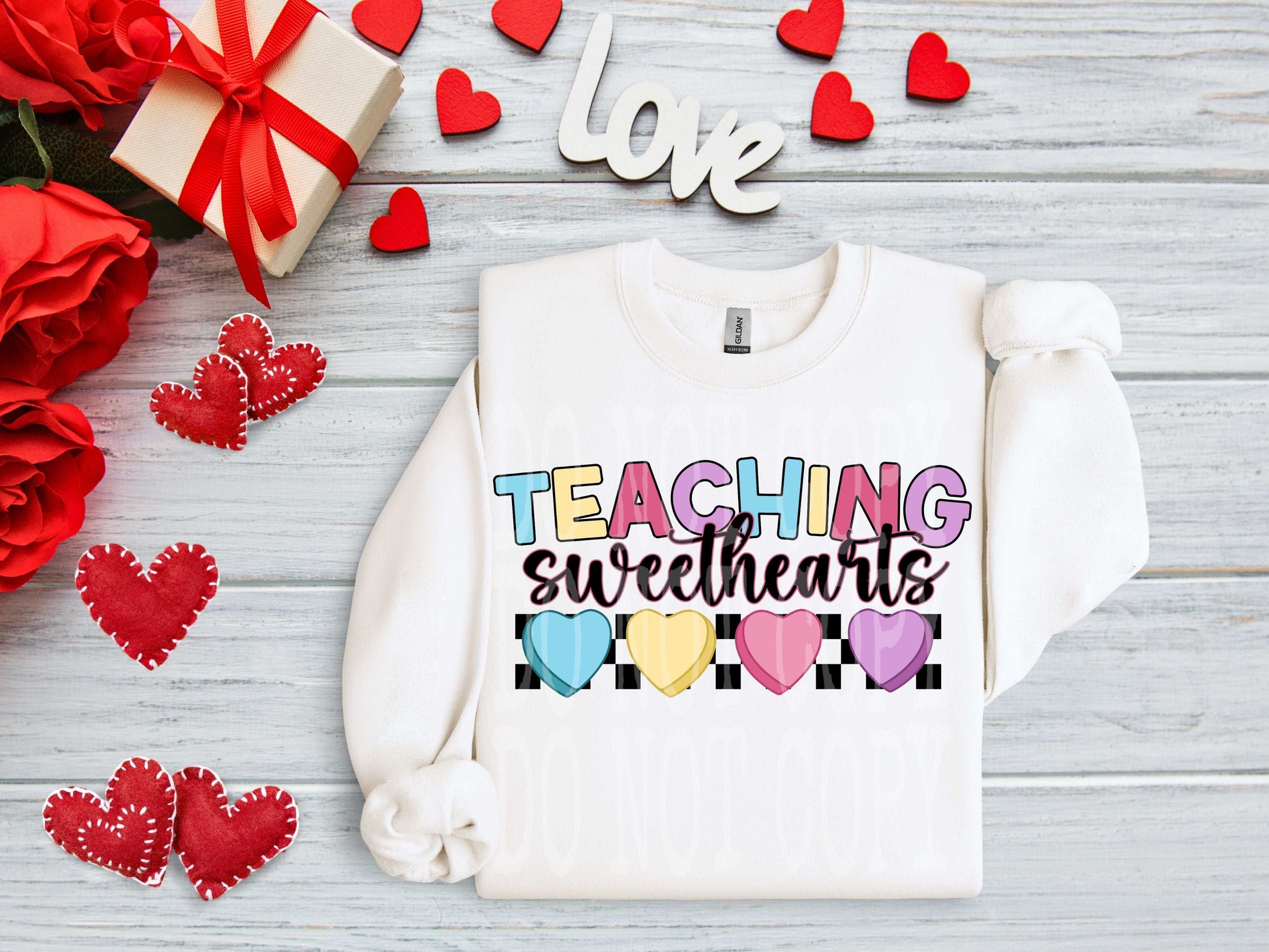 Teaching Sweethearts #4457 - Ready to Press DTF Transfer Full Color