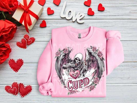 Cupid Grim Reaper #4469 - Ready to Press DTF Transfer Full Color