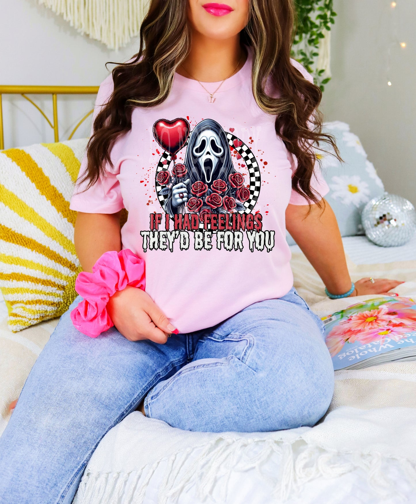 Ghost Valentine #4481 - Ready to Press DTF Transfer Full Color