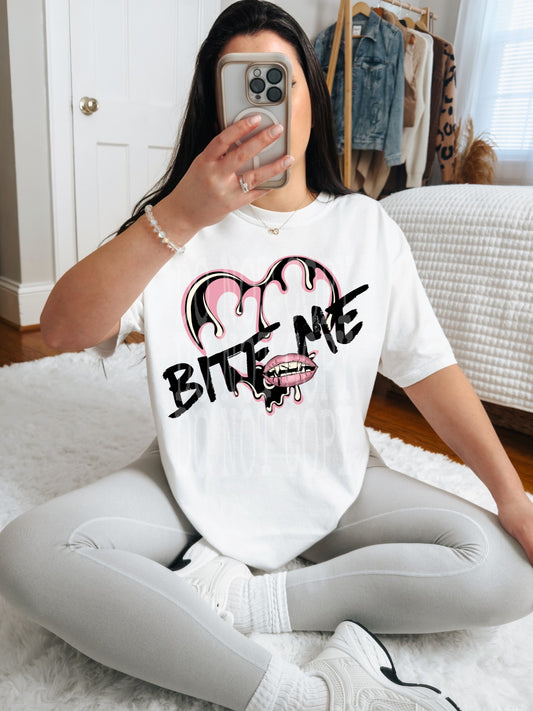 Bite Me #4541 - Ready to Press DTF Transfer Full Color