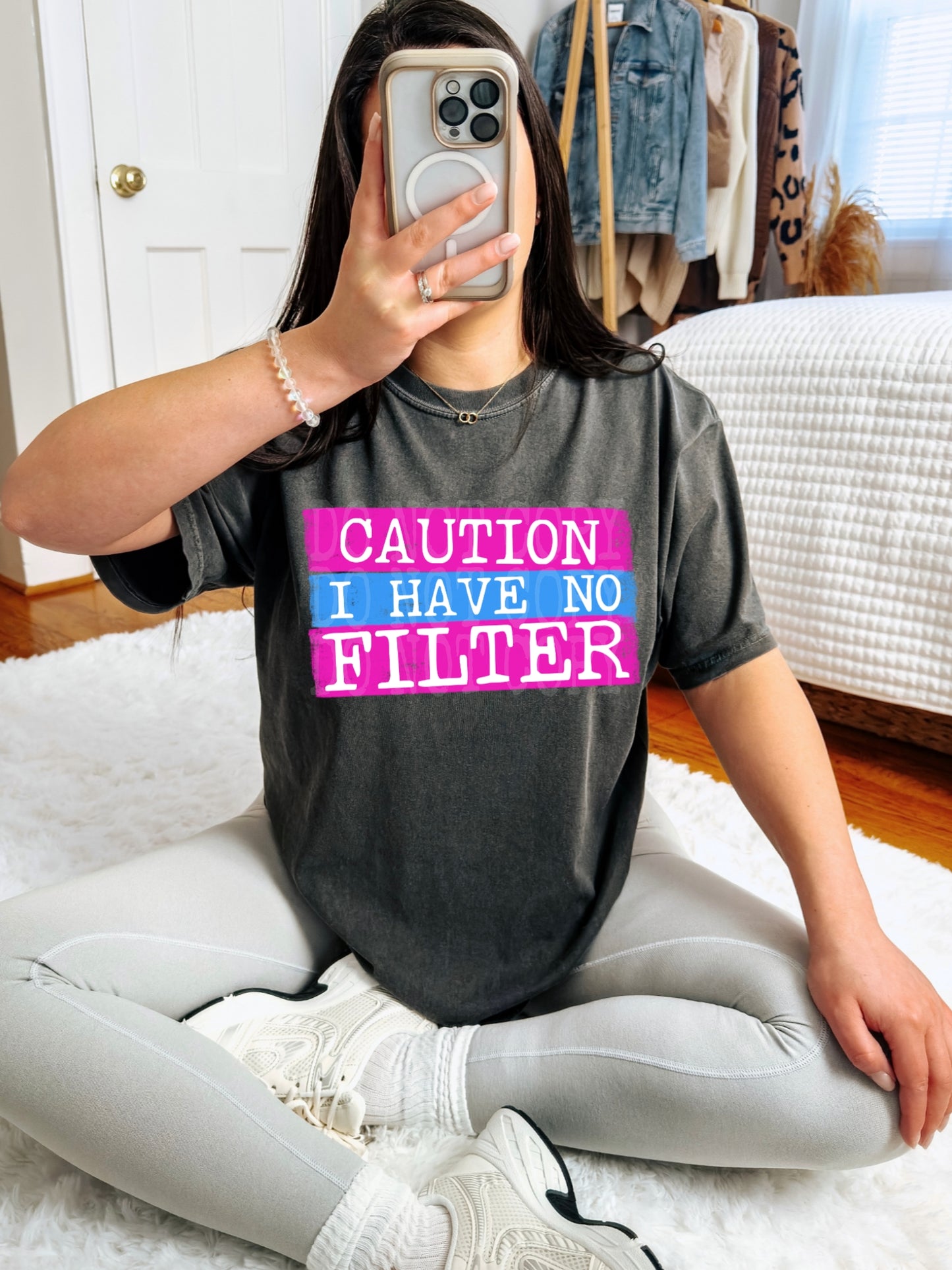 Caution #4551 - Ready to Press DTF Transfer Full Color