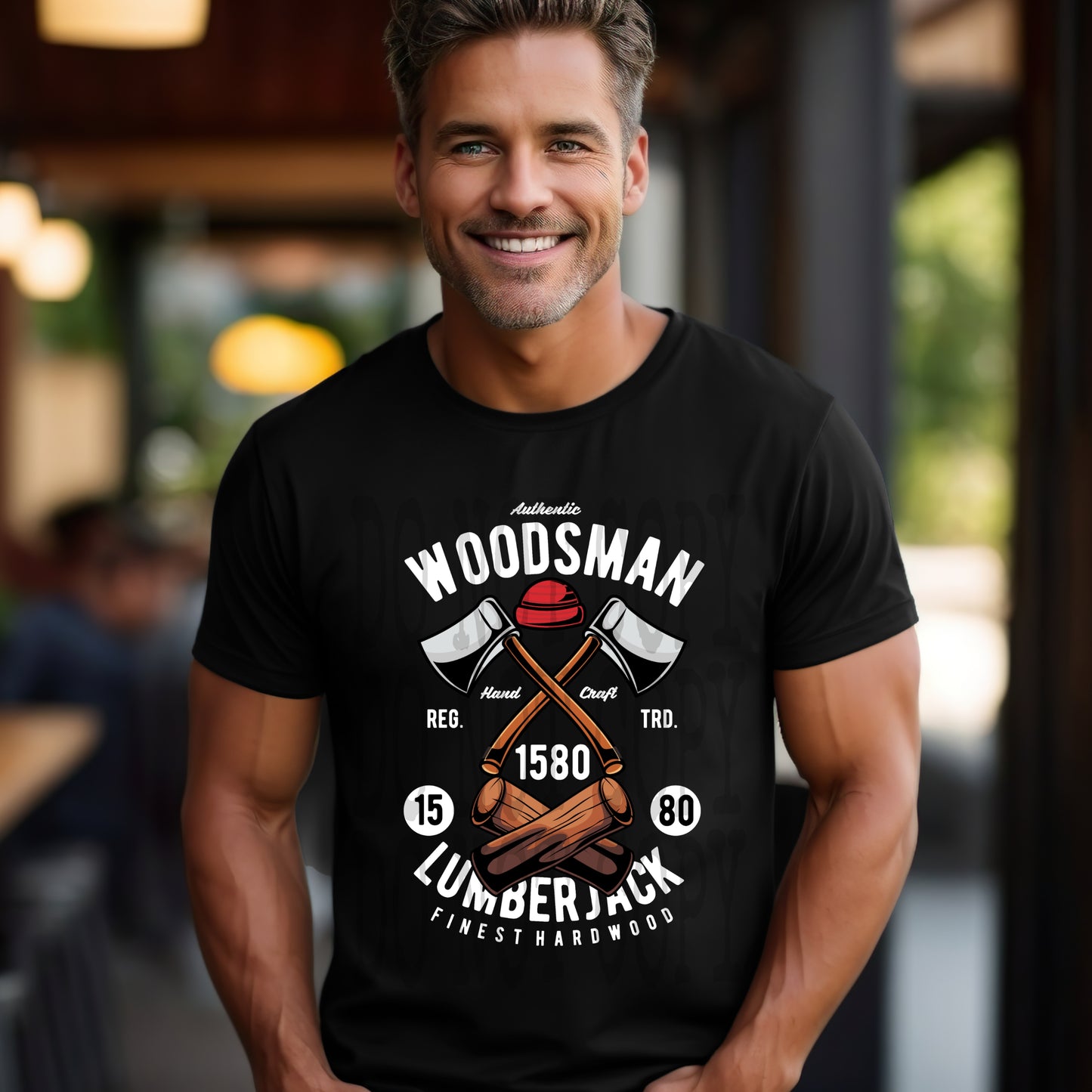 Woodsman #4568 - Ready to Press DTF Transfer Full Color