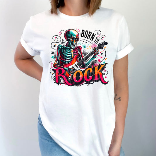 Born To Rock Grunge #4661 - Ready to Press DTF Transfer Full Color