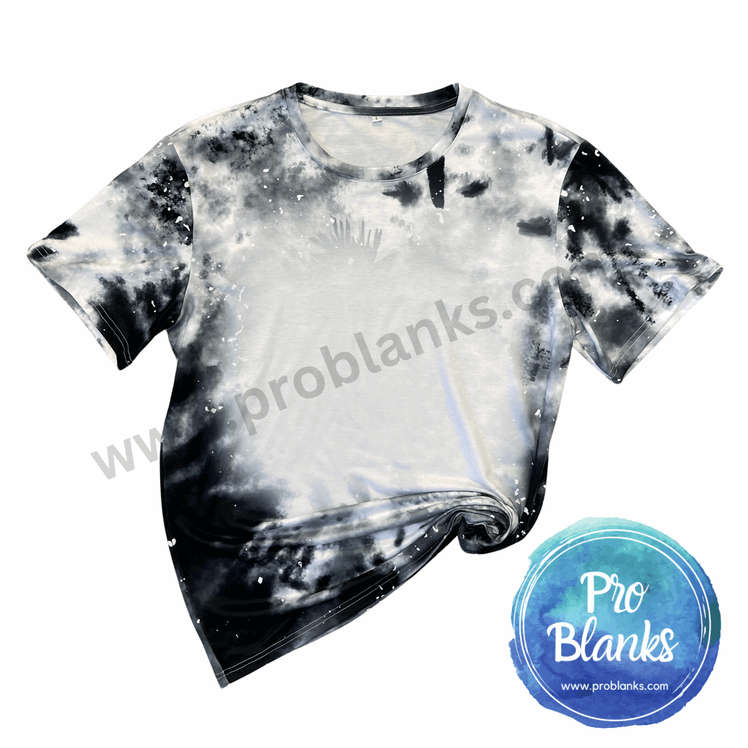 *SALE*  RTS - ADULT - WATERCOLOR- Faux Bleached 100% Polyester T-shirts - Pro Blanks