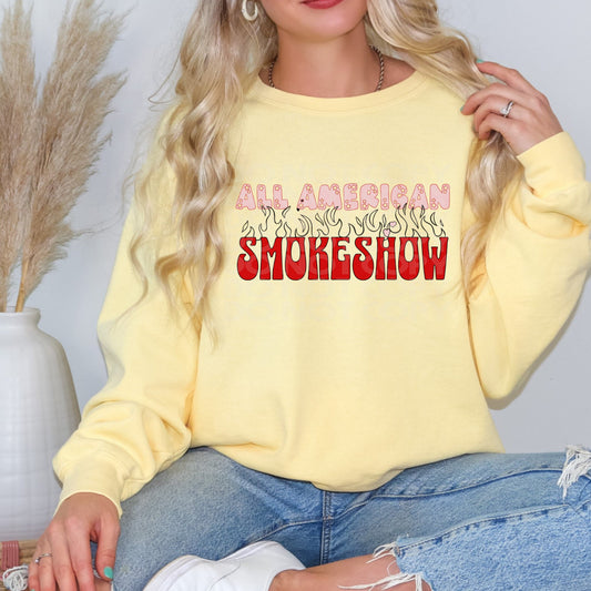 All American Smokeshow #4160 - Ready to Press DTF Transfer Full Color