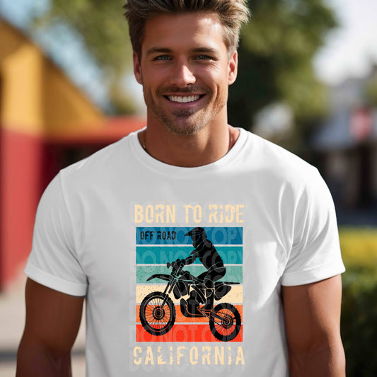 Born To Ride #3260- Ready to Press DTF Transfer Full Color