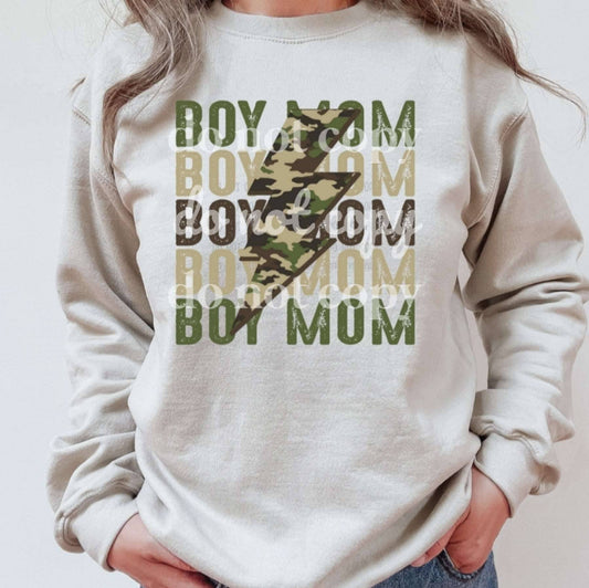 Boy Mom - Ready to Press DTF Transfer Full Color