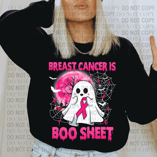 Breast Cancer Is Boo-Sheet - Ready to Press DTF Transfer Full Color