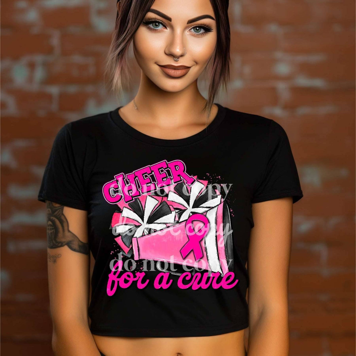 Cheer For A Cure - Ready to Press DTF Transfer Full Color