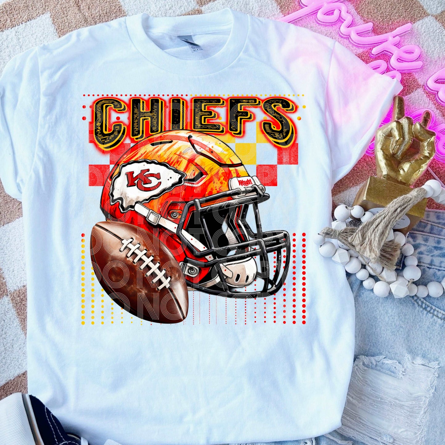 Chiefs #3540 - Ready to Press DTF Transfer Full Color