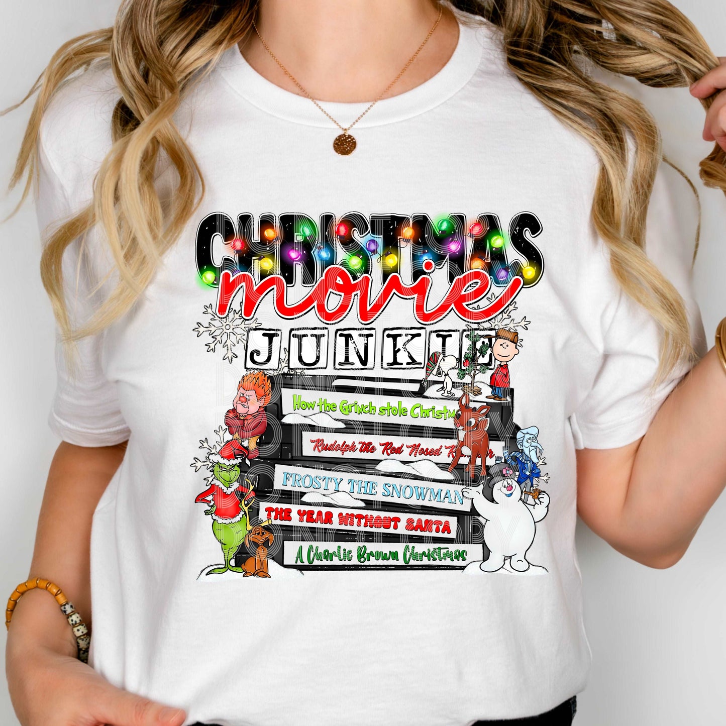 Christmas Movie Junkie #3401 - Ready to Press DTF Transfer Full Color