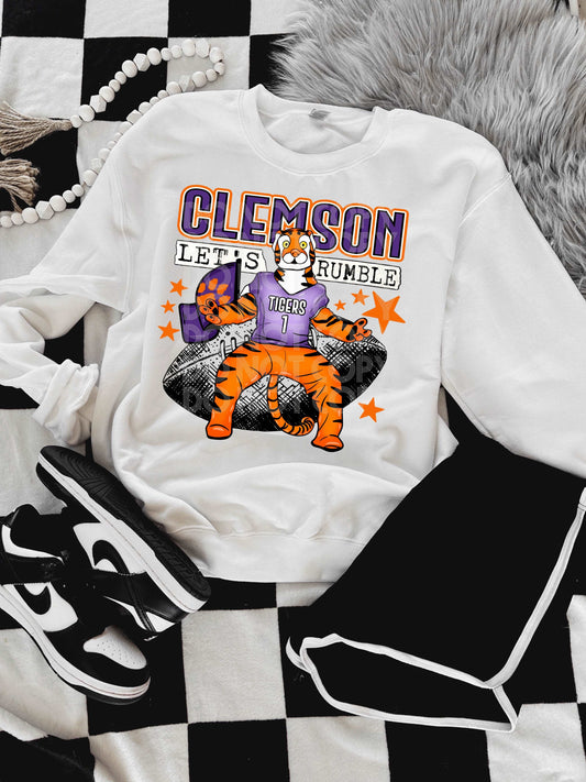 Clemson #3793 - Ready to Press DTF Transfer Full Color